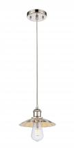 Innovations Lighting 516-1P-PN-M17-PN - Scallop - 1 Light - 8 inch - Polished Nickel - Cord Hung - Mini Pendant