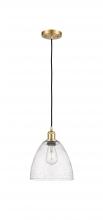 Innovations Lighting 516-1P-SG-GBD-94 - Bristol - 1 Light - 9 inch - Satin Gold - Cord hung - Mini Pendant