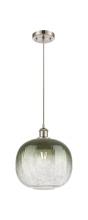Innovations Lighting 516-1P-SN-G481-10SL - Brookhaven Sphere - 1 Light - 11 inch - Brushed Satin Nickel - Cord hung - Mini Pendant