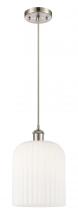 Innovations Lighting 516-1P-SN-G559-8GWH - Bridal Veil - 1 Light - 5 inch - Brushed Satin Nickel - Cord hung - Mini Pendant
