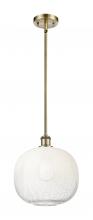 Innovations Lighting 516-1S-AB-G481-10OP - Brookhaven Sphere - 1 Light - 11 inch - Antique Brass - Stem hung - Mini Pendant