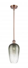 Innovations Lighting 516-1S-AC-G484-7SL - Brookhaven Flute - 1 Light - 7 inch - Antique Copper - Stem hung - Mini Pendant