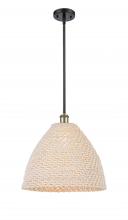 Innovations Lighting 516-1S-BAB-NBD-16-NAT - Bristol Natural - 1 Light - 6 inch - Black Antique Brass - Mini Pendant