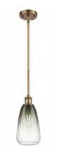 Innovations Lighting 516-1S-BB-G480-6SL - Brookhaven Almond - 1 Light - 6 inch - Brushed Brass - Stem hung - Mini Pendant