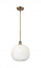 Innovations Lighting 516-1S-BB-G481-10OP - Brookhaven Sphere - 1 Light - 11 inch - Brushed Brass - Stem hung - Mini Pendant