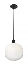 Innovations Lighting 516-1S-BK-G481-10OP - Brookhaven Sphere - 1 Light - 11 inch - Matte Black - Stem hung - Mini Pendant