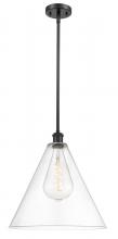 Innovations Lighting 516-1S-BK-GBC-162 - Berkshire - 1 Light - 16 inch - Matte Black - Pendant