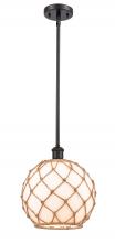 Innovations Lighting 516-1S-OB-G121-10RB - Farmhouse Rope - 1 Light - 10 inch - Oil Rubbed Bronze - Mini Pendant