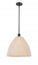 Innovations Lighting 516-1S-OB-NBD-16-NAT - Bristol Natural - 1 Light - 6 inch - Oil Rubbed Bronze - Mini Pendant