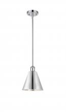 Innovations Lighting 516-1S-PC-MBC-8-PC - Berkshire - 1 Light - 8 inch - Polished Chrome - Pendant