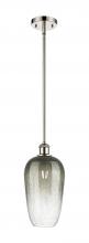 Innovations Lighting 516-1S-PN-G484-7SL - Brookhaven Flute - 1 Light - 7 inch - Polished Nickel - Stem hung - Mini Pendant