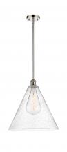 Innovations Lighting 516-1S-PN-GBC-164 - Berkshire - 1 Light - 16 inch - Polished Nickel - Pendant