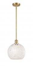Innovations Lighting 516-1S-SG-G1216-10WM - White Mouchette - 1 Light - 10 inch - Satin Gold - Mini Pendant