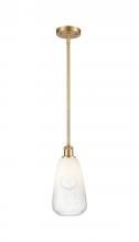 Innovations Lighting 516-1S-SG-G480-6OP - Brookhaven Almond - 1 Light - 6 inch - Satin Gold - Stem hung - Mini Pendant