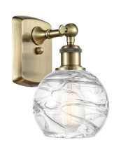 Innovations Lighting 516-1W-AB-G1213-6CL - Athens Deco Swirl - 1 Light - 6 inch - Antique Brass - Sconce