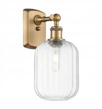 Innovations Lighting 516-1W-BB-G460-7CL - Preston Cylinder - 1 Light - 7 inch - Brushed Brass - Sconce