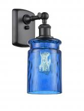 Innovations Lighting 516-1W-BK-G352-BL - Candor 1 Light Sconce