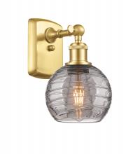 Innovations Lighting 516-1W-SG-G1213-6SM - Athens Deco Swirl - 1 Light - 6 inch - Satin Gold - Sconce