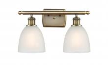  516-2W-AB-G381 - Castile - 2 Light - 16 inch - Antique Brass - Bath Vanity Light