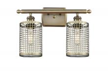 Innovations Lighting 516-2W-AB-M18-AB - Nestbrook - 2 Light - 15 inch - Antique Brass - Bath Vanity Light