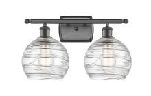 Innovations Lighting 516-2W-OB-G1213-8CL - Athens Deco Swirl - 2 Light - 18 inch - Oil Rubbed Bronze - Bath Vanity Light