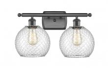 Innovations Lighting 516-2W-OB-G122-8CSN - Farmhouse Chicken Wire 2 Light Bath Vanity Light