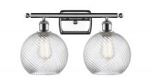 Innovations Lighting 516-2W-PC-G1214-8 - Twisted Swirl 2 Light Bath Vanity Light part of the Ballston Collection