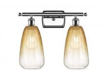 Innovations Lighting 516-2W-PC-G480-6AM - Brookhaven Almond - 2 Light - 16 inch - Polished Chrome - Bath Vanity Light