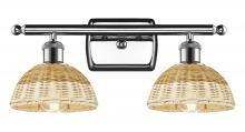 Innovations Lighting 516-2W-PC-NBD2-75-NAT - Bristol Natural II - 2 Light - 18 inch - Polished Chrome - Bath Vanity Light