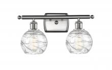 Innovations Lighting 516-2W-SN-G1213-6-LED - Athens Deco Swirl - 2 Light - 16 inch - Brushed Satin Nickel - Bath Vanity Light