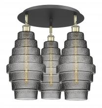 Innovations Lighting 516-3C-BAB-G673-8 - Cascade - 3 Light - 20 inch - Black Antique Brass - Flush Mount