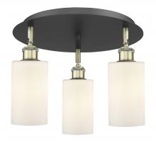 Innovations Lighting 516-3C-BAB-G801 - Clymer - 3 Light - 16 inch - Black Antique Brass - Flush Mount