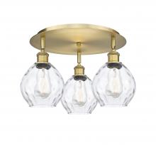 Innovations Lighting 516-3C-BB-G362 - Waverly - 3 Light - 18 inch - Brushed Brass - Semi-Flush Mount