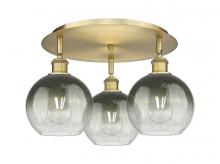 Innovations Lighting 516-3C-BB-G483-8SL - Brookhaven Globe - 3 Light - 20 inch - Brushed Brass - Semi-Flush Mount
