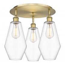 Innovations Lighting 516-3C-BB-G652-7 - Cindyrella - 3 Light - 19 inch - Brushed Brass - Flush Mount