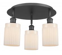 Innovations Lighting 516-3C-BK-G341 - Hadley - 3 Light - 16 inch - Matte Black - Semi-Flush Mount