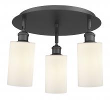 Innovations Lighting 516-3C-BK-G801 - Clymer - 3 Light - 16 inch - Matte Black - Semi-Flush Mount