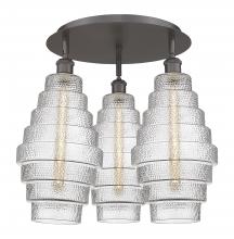 Innovations Lighting 516-3C-OB-G672-8 - Cascade - 3 Light - 20 inch - Oil Rubbed Bronze - Flush Mount
