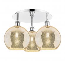 Innovations Lighting 516-3C-PC-G128-10 - Athens - 3 Light - 22 inch - Polished Chrome - Semi-Flush Mount