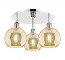 Innovations Lighting 516-3C-PN-G128-8 - Athens - 3 Light - 20 inch - Polished Nickel - Semi-Flush Mount