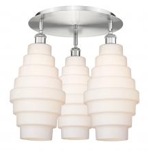 Innovations Lighting 516-3C-SN-G671-8 - Cascade - 3 Light - 20 inch - Satin Nickel - Semi-Flush Mount