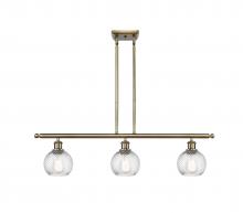 Innovations Lighting 516-3I-AB-G1214-6 - Small Twisted Swirl 3 Light Island Light part of the Ballston Collection