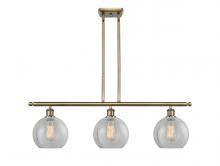 Innovations Lighting 516-3I-AB-G125 - Athens - 3 Light - 36 inch - Antique Brass - Stem hung - Island Light
