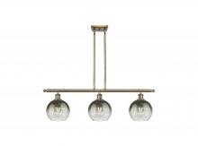 Innovations Lighting 516-3I-AB-G483-8SL - Brookhaven Globe - 3 Light - 36 inch - Antique Brass - Stem Hung - Island Light