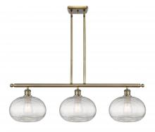 Innovations Lighting 516-3I-AB-G555-10CL - Ithaca - 3 Light - 37 inch - Antique Brass - Stem hung - Island Light