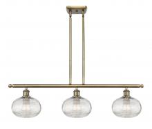 Innovations Lighting 516-3I-AB-G555-8CL - Ithaca - 3 Light - 36 inch - Antique Brass - Stem hung - Island Light