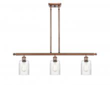 Innovations Lighting 516-3I-AC-G342 - Hadley - 3 Light - 36 inch - Antique Copper - Stem hung - Island Light