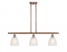 Innovations Lighting 516-3I-AC-G381 - Castile - 3 Light - 36 inch - Antique Copper - Stem hung - Island Light