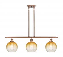 Innovations Lighting 516-3I-AC-G483-8AM - Brookhaven Globe - 3 Light - 36 inch - Antique Copper - Stem Hung - Island Light
