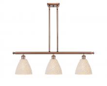 Innovations Lighting 516-3I-AC-NBD-75-NAT - Bristol Natural - 4 Light - 48 inch - Antique Copper - Cord hung - Island Light